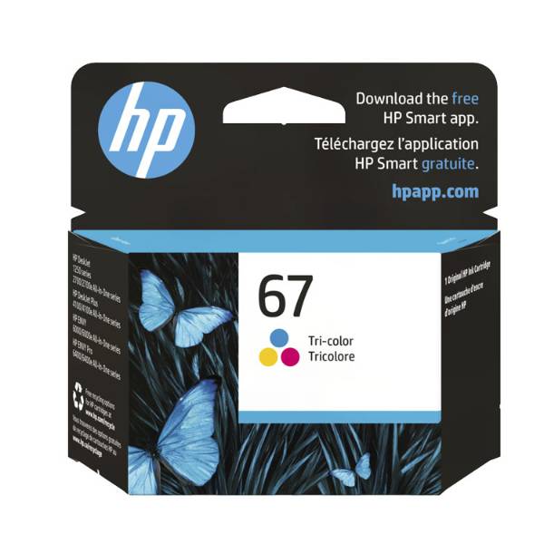 HP 67 Tri-color Original Ink Cartridge (3YM55AN)